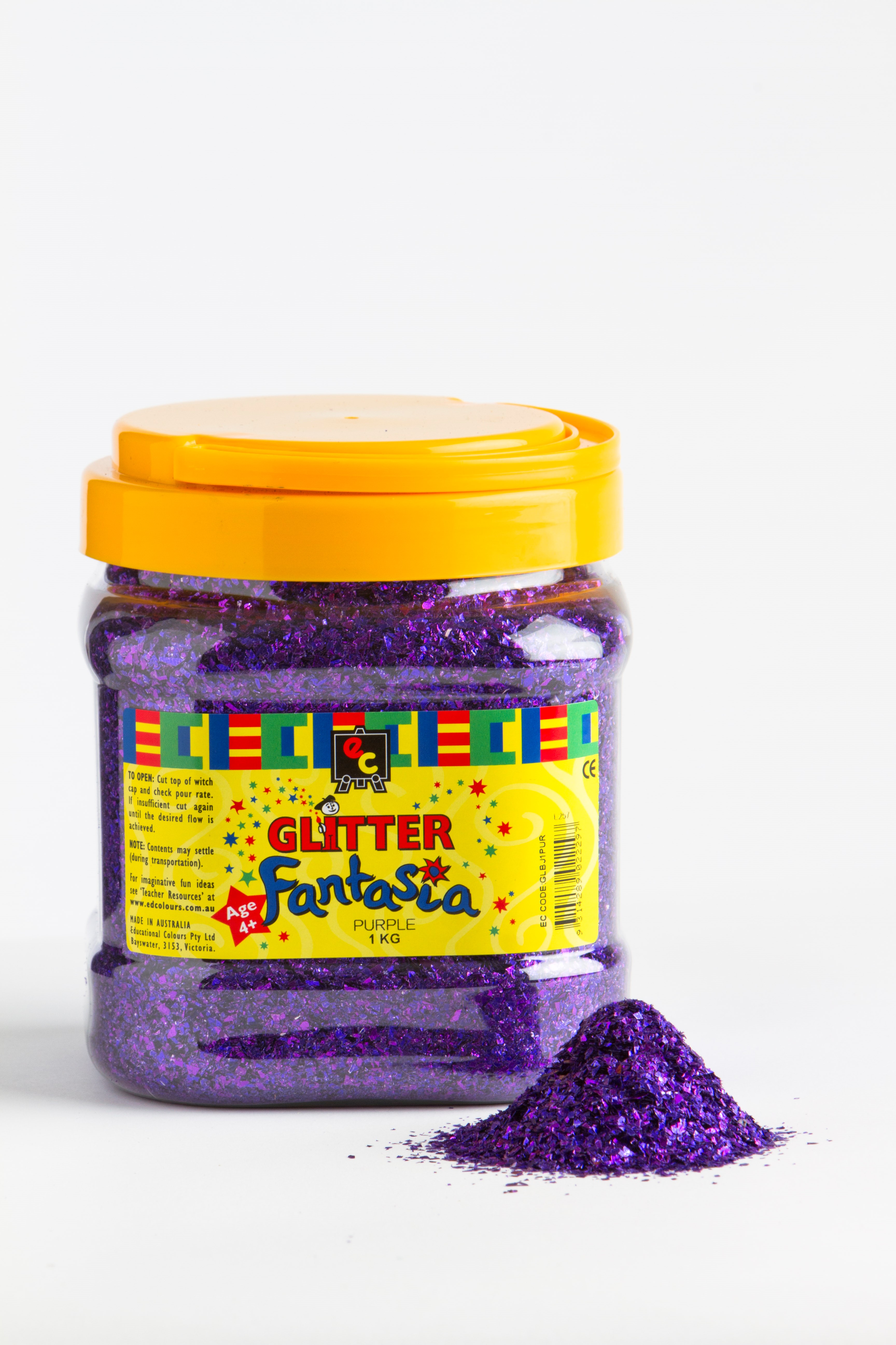 Glitter Coarse - EC 1kg Tub Purple